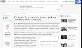 
							         PM Youth Programme to launch National Job Portal and Mobile App ...								  
							    