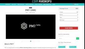 
							         PM7: Register and get 20 USD bonus worth of PM7 tokens!								  
							    