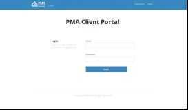 
							         PMA Client Portal								  
							    
