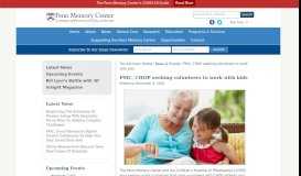 
							         PMC, CHOP seeking volunteers to work with kids - Penn Memory Center								  
							    