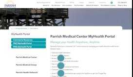 
							         PMC Portal | Titusville Healthcare - Parrish Medical Center								  
							    