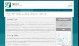 
							         PMH Medical and Surgical Group | Pulaski Memorial Hospital								  
							    