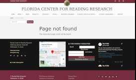 
							         PMRN - Florida Center for Reading Research								  
							    