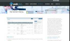 
							         PMT Report Portal | Peak Medical | Boise PMT Report								  
							    