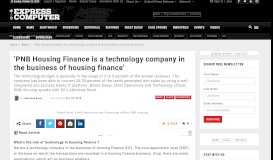 
							         'PNB Housing Finance is a technology company in the business of ...								  
							    