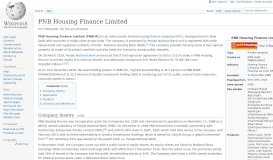 
							         PNB Housing Finance Limited - Wikipedia								  
							    