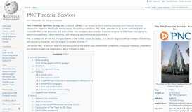 
							         PNC Financial Services - Wikipedia								  
							    