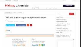 
							         PNC Pathfinder login - Employee benefits - Midway Chronicle								  
							    