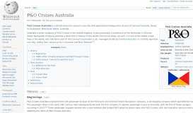 
							         P&O Cruises Australia - Wikipedia								  
							    