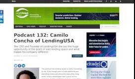 
							         Podcast 132: Camilo Concha of LendingUSA - Lend Academy								  
							    