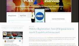 
							         POEA e-Registration: Free OFW guide how to create & update online ...								  
							    