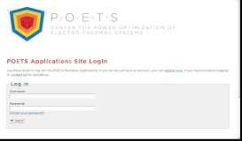 
							         POETS Members Applications - poets-erc								  
							    