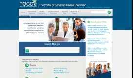 
							         POGOe - Portal of Geriatrics Online Education | The Portal of Geriatrics ...								  
							    