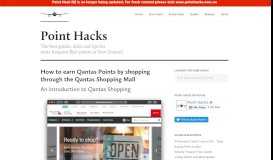 
							         Point Hacks guide to earning Qantas Points when ... - Point Hacks NZ								  
							    