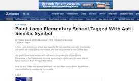
							         Point Loma Elementary School Tagged With Anti-Semitic Symbol ...								  
							    