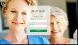 Continulink Login Page