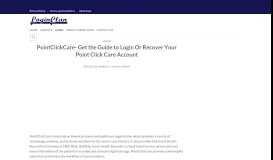 
							         PointClickCare | Login Or Recover Point Click Care Account								  
							    