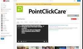 
							         PointClickCare - YouTube								  
							    