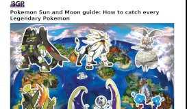 
							         Pokemon Sun and Moon guide: How to catch every Legendary ...								  
							    