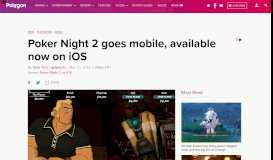 
							         Poker Night 2 goes mobile, available now on iOS - Polygon								  
							    