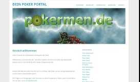 
							         pokermen.de: Das Poker Portal | Wir informieren und vergleichen								  
							    