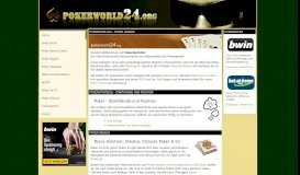 
							         PokerWorld24 - Grösstes deutsches Online Poker Portal								  
							    