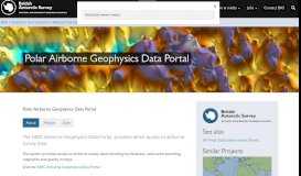 
							         Polar Airborne Geophysics Data Portal - Project - British Antarctic Survey								  
							    