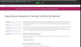 
							         Polarion® : SubTrain : Free Open Source Subversion Training Course								  
							    