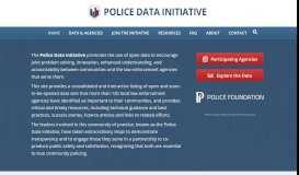 
							         Police Data Initiative: Home								  
							    