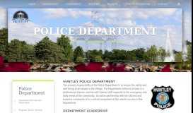 
							         Police Department - Village of Huntley								  
							    