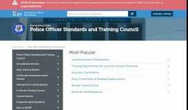 
							         Police Officer Standards and Training Council - CT.gov								  
							    