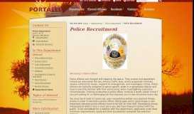 
							         Police Recruitment / Portales, NM								  
							    