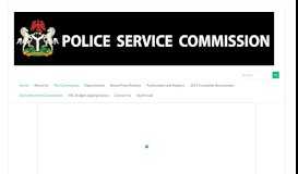 
							         Police Service Commission								  
							    
