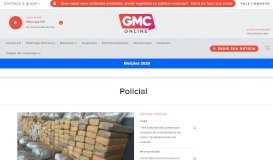 
							         Policial - Portal GMC Online								  
							    