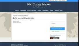 
							         Policies and Handbooks - Miscellaneous - Bibb County Schools District								  
							    