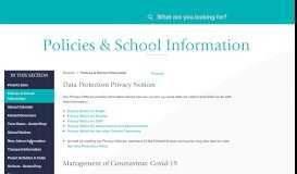 
							         Policies and School Information | Felsted School								  
							    