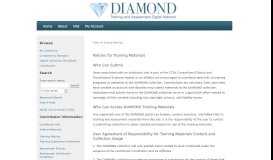 
							         Policies | DIAMOND Training Materials - DIAMOND Portal								  
							    