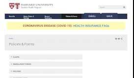 
							         Policies & Forms | Harvard University Student Health Program								  
							    