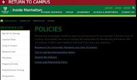 
							         Policies | Office of Residence Life | Inside Manhattan College								  
							    