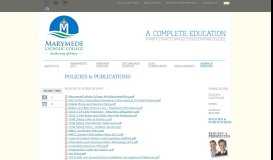 
							         POLICIES & PUBLICATIONS | Marymede Catholic College								  
							    