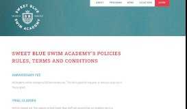 
							         Policies – Sweetblue - Sweet Blue Swim								  
							    
