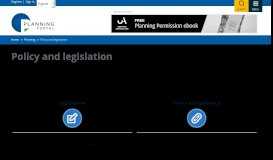 
							         Policy and legislation | Planning Portal								  
							    