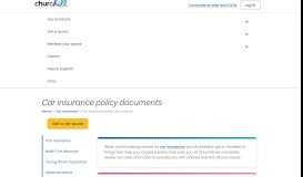 
							         Policy documents | Car insurance | Churchill Insurance								  
							    