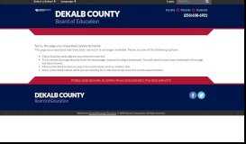
							         Policy Manual - DeKalb County Board of Education								  
							    