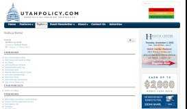 
							         Political Portal - Utah Policy								  
							    