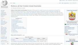 
							         Politics of the United Arab Emirates - Wikipedia								  
							    
