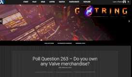 
							         Poll Question 263 – Do you own any Valve merchandise? | RTSL								  
							    