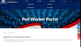 
							         Poll Worker Portal - Butler County Board of Elections								  
							    