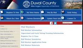 
							         Poll Workers - Duval County Supervisor of Elections								  
							    