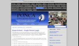 
							         Ponca School - PowerSchool - Single Parent Login - Ponca Public ...								  
							    